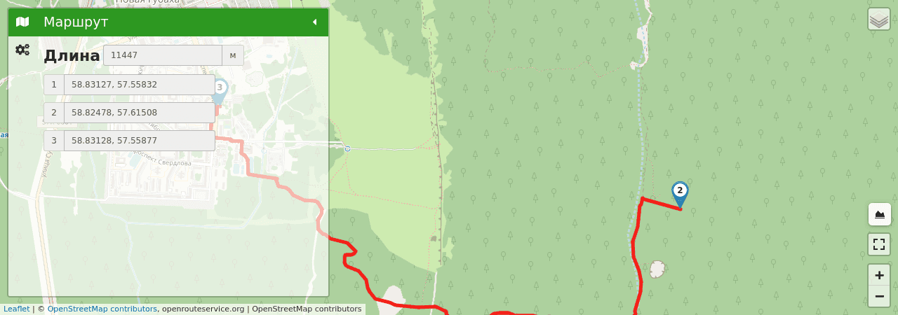 Пещера Российская (Пермский край) путь на карте Пещера Российская (Пермский край) трек на карте